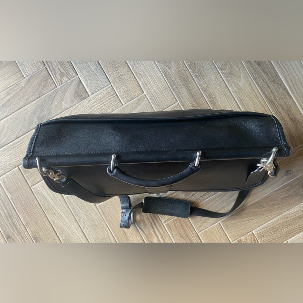 Coach Black Laptop Bag with Top Handle and Shoulder Strap - Picture 4 of 15